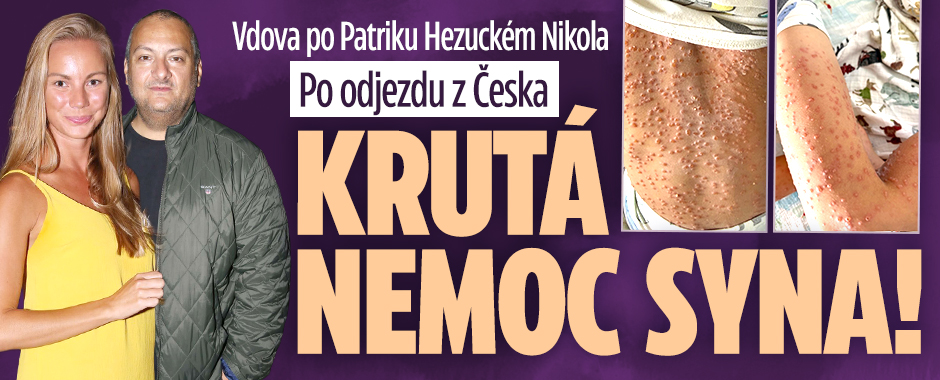 Banner ke žhavému tématu: Vdova po Hezuckém Nikola po odjezdu z ...