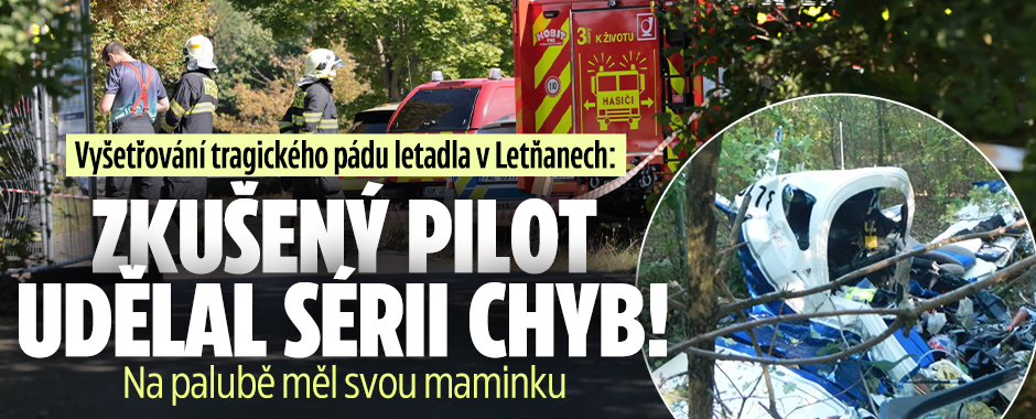 Banner ke žhavému tématu: Tragický pád letadla v Letňanech: Pilot ...