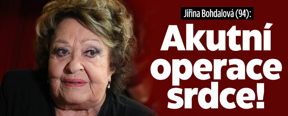 Jiřina Bohdalová (94): Akutní operace srdce!