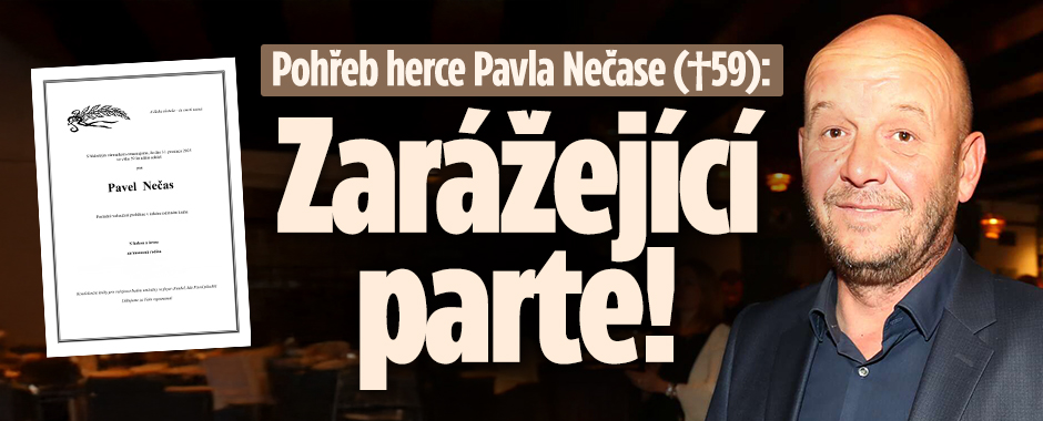 Banner ke žhavému tématu: Zarážející parte Pavla Nečase (†59): ...
