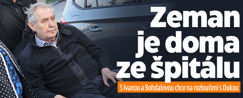 Banner ke žhavému tématu: Zeman po operaci tlustého střeva: ...