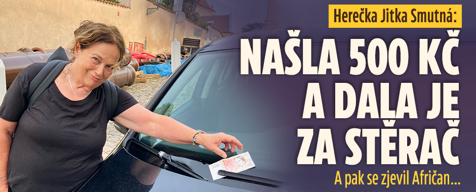 Banner ke žhavému tématu: Jitka Smutná: Našla 500 Kč a dala je za ...