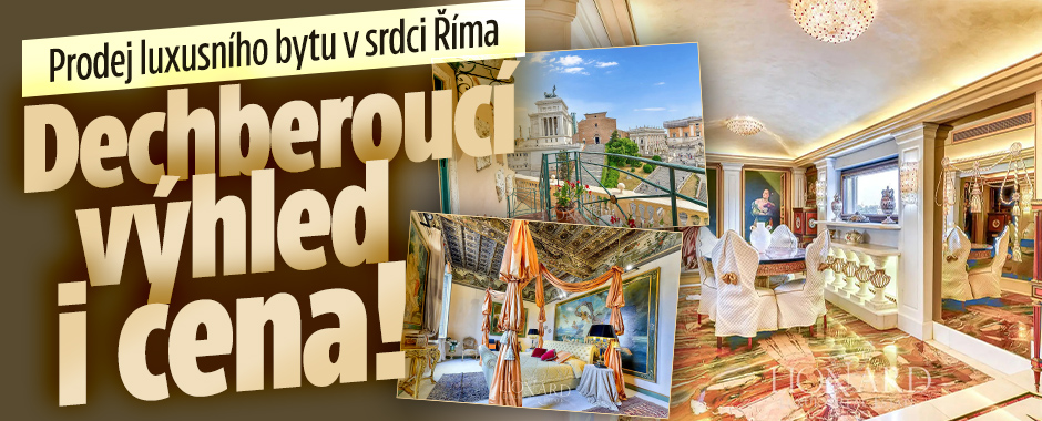 Banner ke žhavému tématu: Byt v srdci Říma bere dech: Za luxus s ...