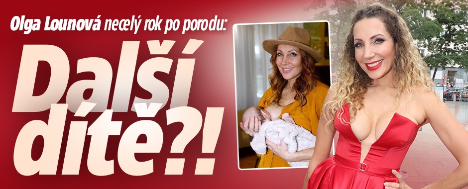 Banner ke žhavému tématu: Olga Lounová necelý rok po porodu: ...