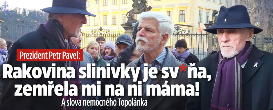 Banner ke žhavému tématu: Prezident Pavel: Rakovina slinivky je ...