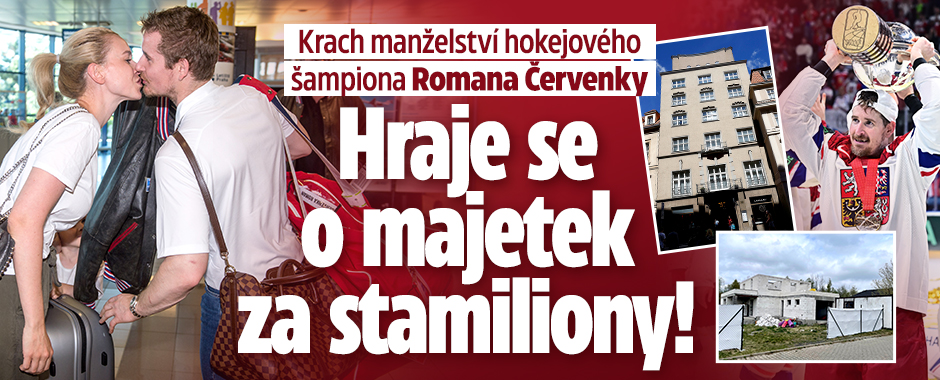 Krach Červenkova manželství: Hraje se o majetek za majland!