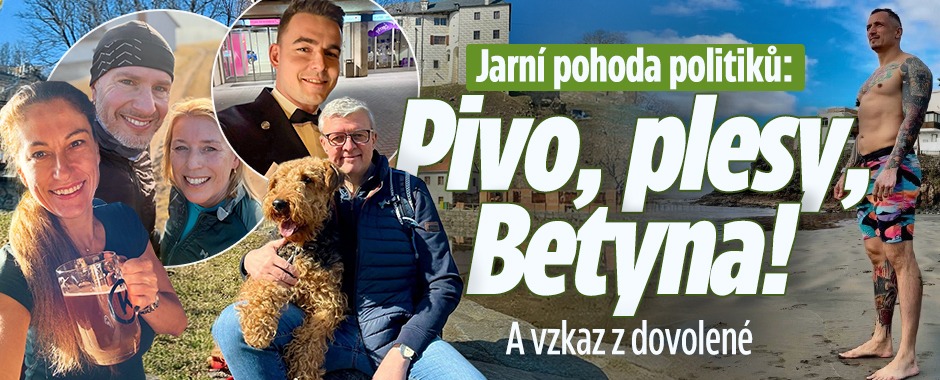 Banner ke žhavému tématu: Jarní pohoda politiků: Pivo, plesy, ...