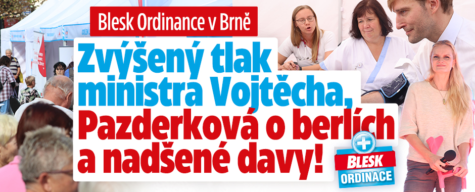 Banner ke žhavému tématu: Blesk Ordinace v Brně: Zvýšený tlak ...