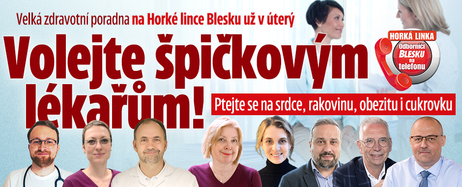 Banner ke žhavému tématu: Zdravotní poradna na lince Blesku: ...