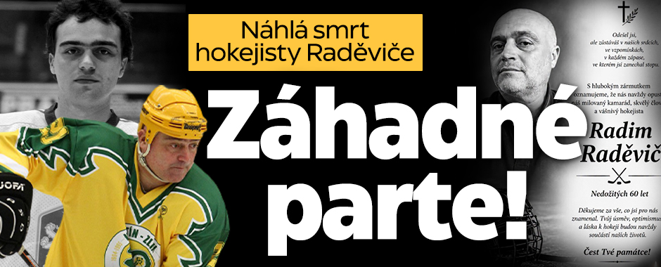 Banner ke žhavému tématu: Náhlá smrt hokejisty Raděviče: Záhadné ...