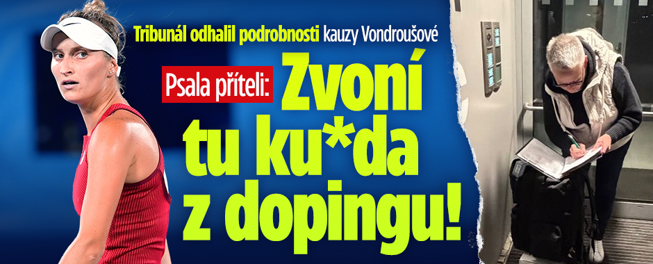 Banner ke žhavému tématu: Vondroušová psala příteli: Zvoní tu ...