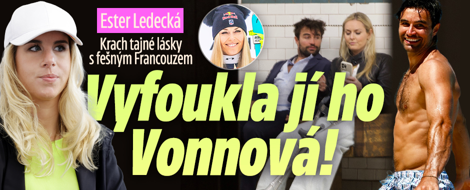 Banner ke žhavému tématu: Krach tajné lásky Ledecké: Francouze jí ...