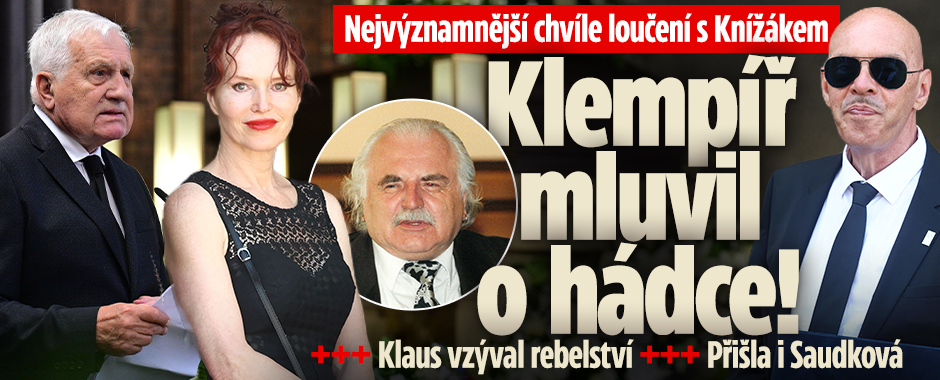 Banner ke žhavému tématu: Top momenty pohřbu Knížáka: Dojatý ...