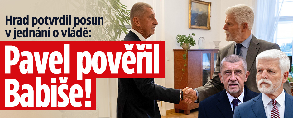 Banner ke žhavému tématu: Prezident Pavel pověřil Babiše ...