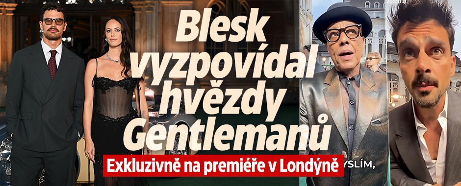 Banner ke žhavému tématu: Blesk vyzpovídal hvězdy Gentlemanů! ...
