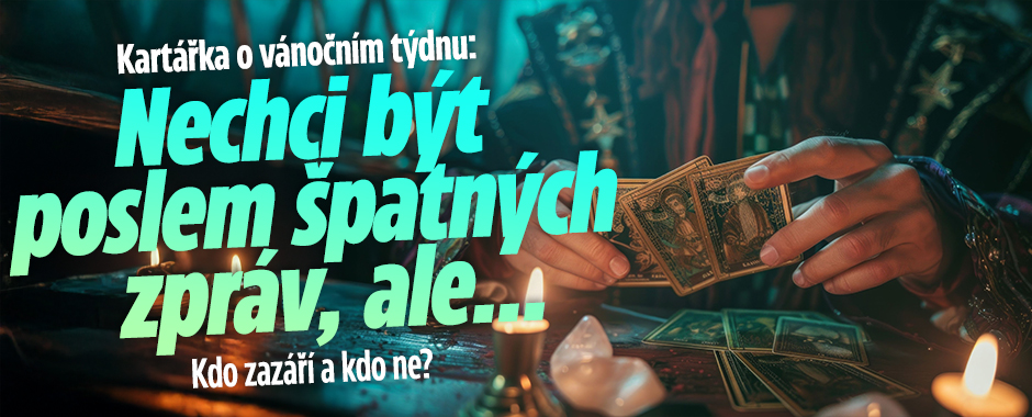 Banner ke žhavému tématu: Kartářka o Vánocích: Nechci být poslem ...