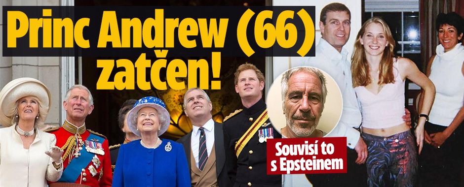 Banner ke žhavému tématu: Nezdárný princ Andrew (66): Zatčen ...