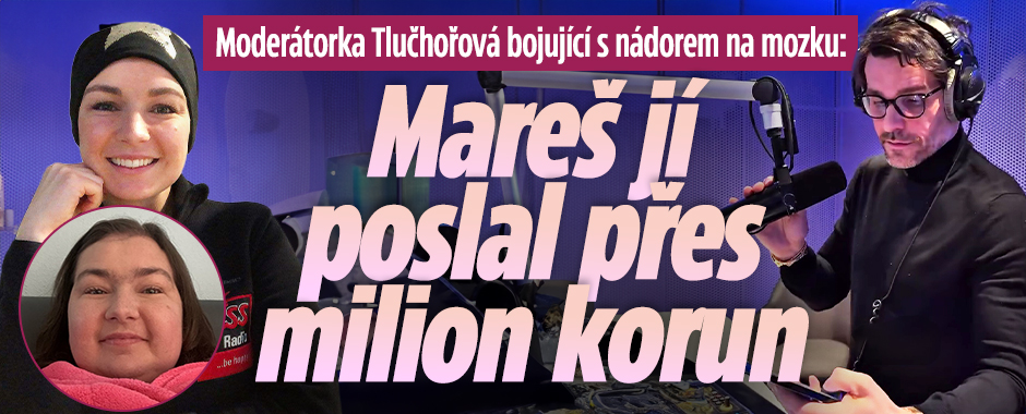 Banner ke žhavému tématu: Moderátorka Tlučhořová s nádorem: Mareš ...