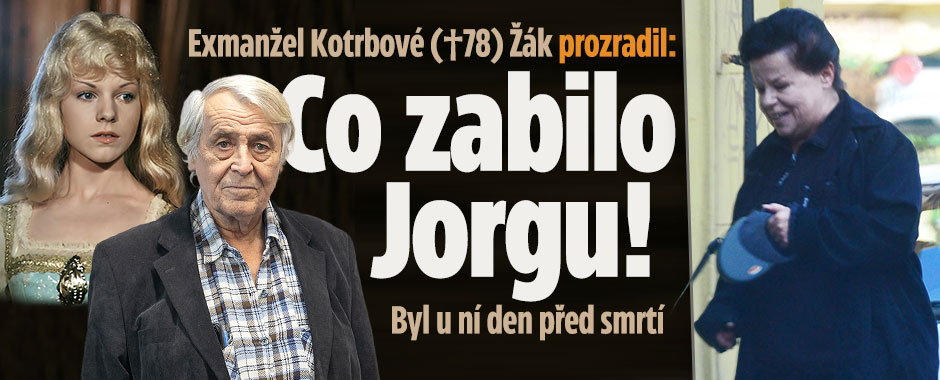 Banner ke žhavému tématu: Exmanžel Kotrbové (†78) Žák prozradil: ...
