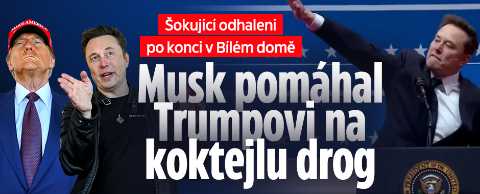 Dohra po konci Muska: Pomáhal Trumpovi na koktejlu drog