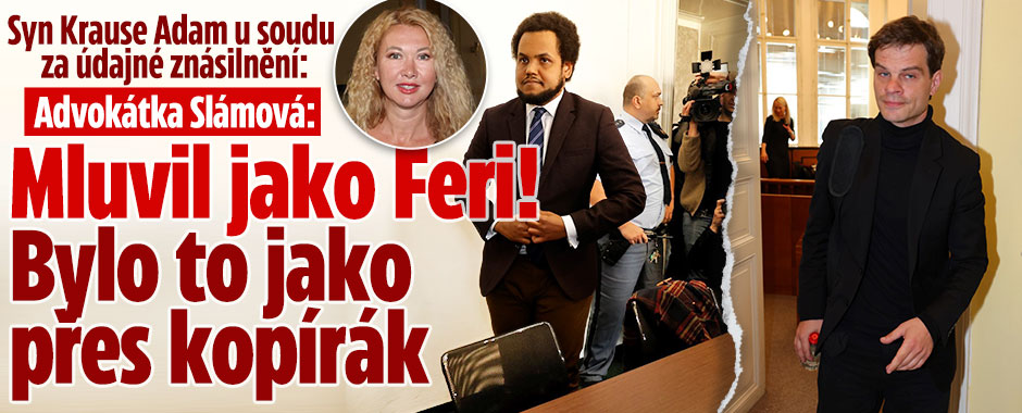 Syn Krause u soudu za údajné znásilnění: Mluvil jako Feri?