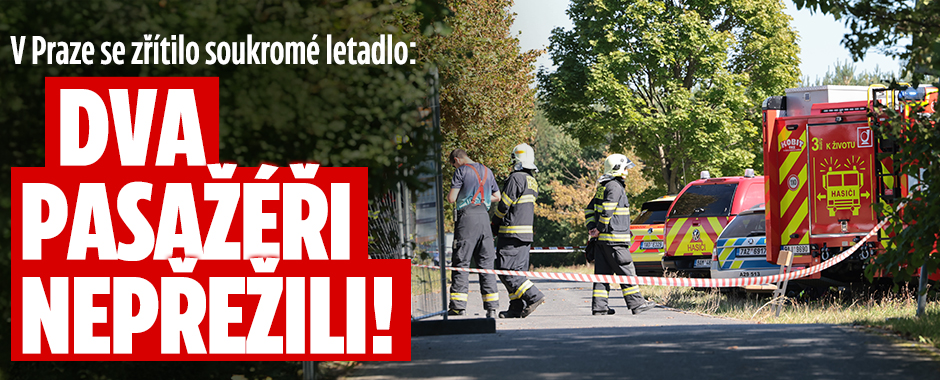 Banner ke žhavému tématu: V Praze se zřítilo soukromé letadlo: ...