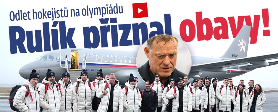 Banner ke žhavému tématu: Odlet hokejistů na olympiádu: Rulík ...