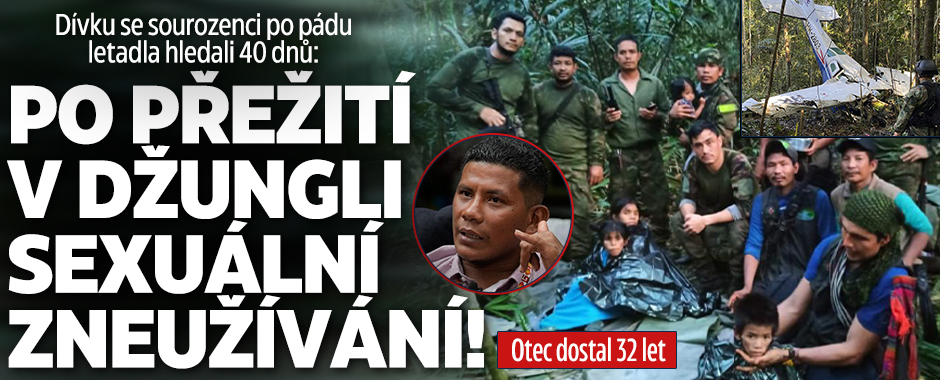 Děti po pádu letadla přežily 40 dnů v džungli: Sexuální zneužívání!