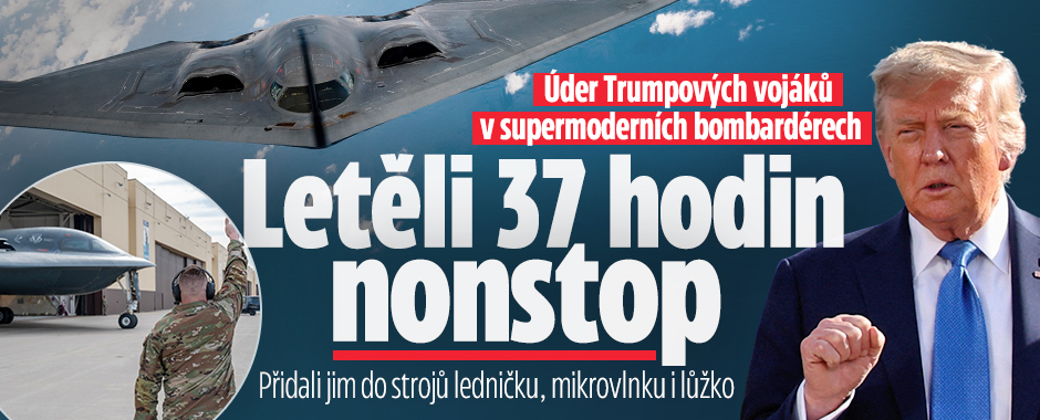 Detaily Trumpova úderu na Írán: Piloti letěli 37 hodin