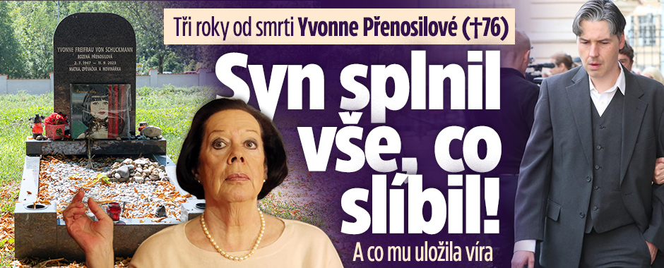 Banner ke žhavému tématu: Tři roky od smrti Přenosilové (†76): ...