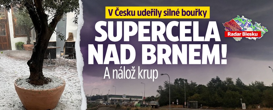Banner ke žhavému tématu: V Česku udeřily silné bouřky: Supercela ...