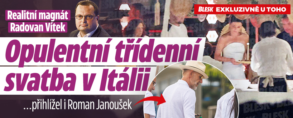 Banner ke žhavému tématu: Blesk u exkluzivní svatby: Ženil se ...