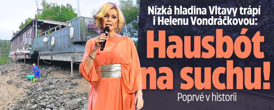Banner ke žhavému tématu: Nízká hladina Vltavy trápí i ...