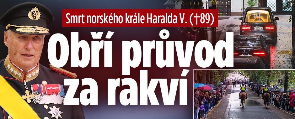 Banner ke žhavému tématu: Smrt norského krále Haralda V. (†89): ...