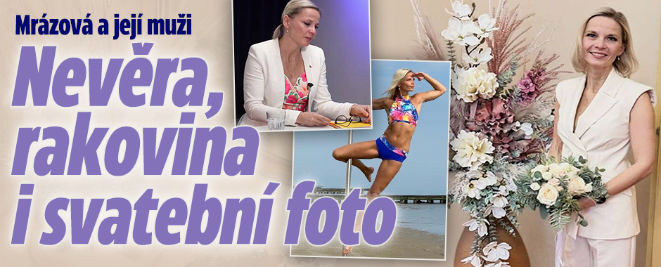 Banner ke žhavému tématu: Mrázová a její muži: Nevěra, rakovina i ...