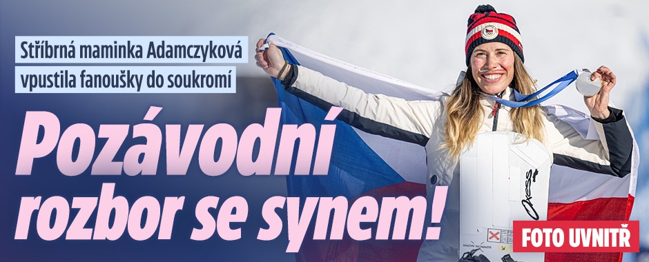 Banner ke žhavému tématu: Pozávodní rozbor se synem! Adamczyková ...