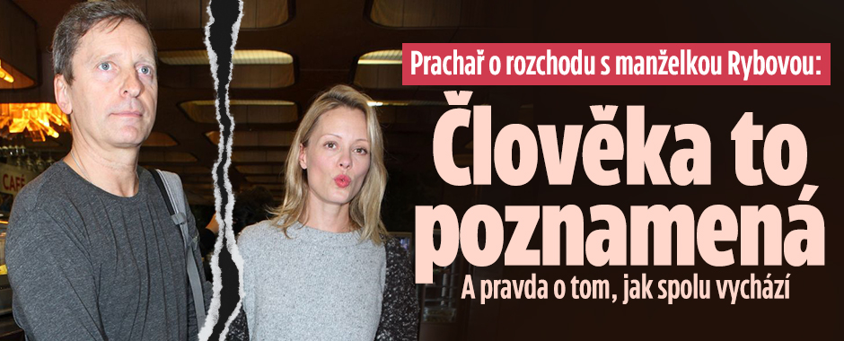 Banner ke žhavému tématu: Prachař o rozchodu s manželkou Rybovou: ...