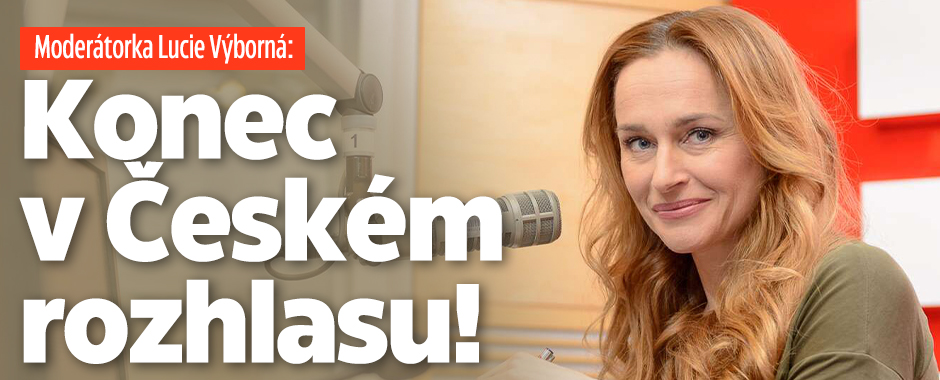 Banner ke žhavému tématu: Moderátorka Lucie Výborná: Konec v ...