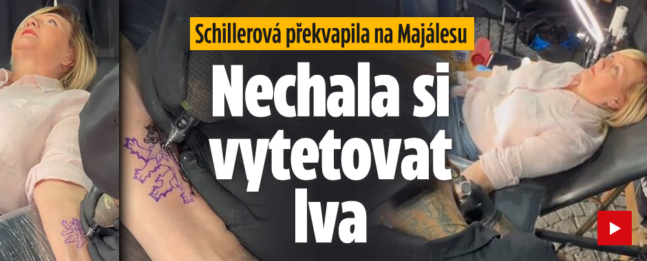 Schillerová na Majálesu: Nechala vytetovat českého lva