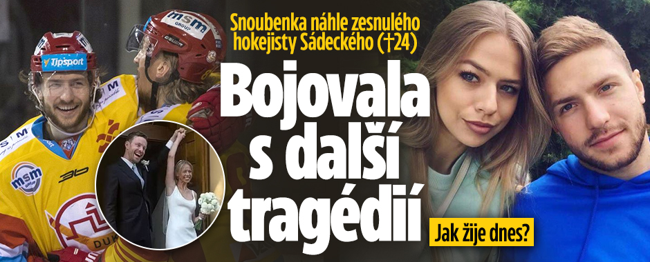 Banner ke žhavému tématu: Snoubenka náhle zesnulého hokejisty ...