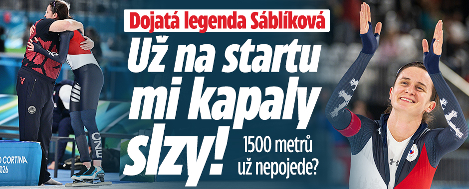 Banner ke žhavému tématu: Sáblíková: Už na startu mi kapaly slzy! ...