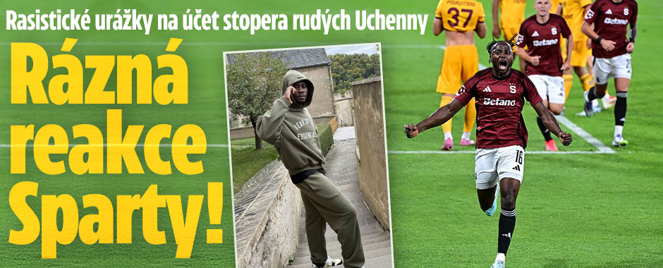 Banner ke žhavému tématu: Rasistické urážky na účet Uchenny: ...
