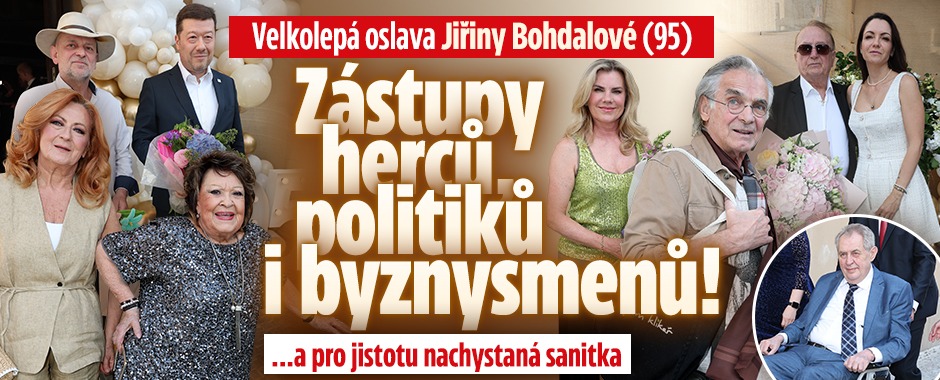 Banner ke žhavému tématu: Velkolepá oslava Jiřiny Bohdalové (95)
