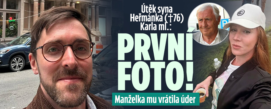 Útěk syna Heřmánka (†76) Karla ml.: První foto! Manželka mu vrátila úder 