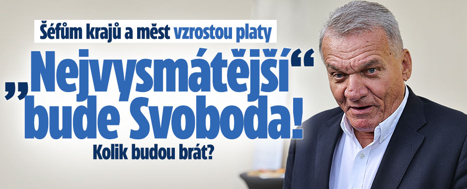 Banner ke žhavému tématu: Šéfům krajů vzrostou platy: ...