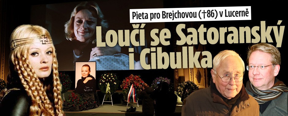 Banner ke žhavému tématu: Lidé se loučí s Janou Brejchovou: ...