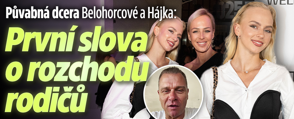 Banner ke žhavému tématu: Půvabná dcera Belohorcové a Hájka: ...