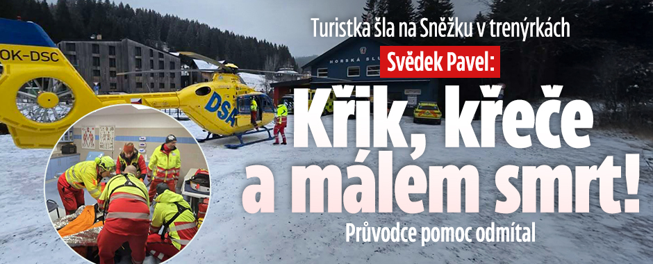 Banner ke žhavému tématu: Žena šla na Sněžku v trenýrkách: Křik, ...