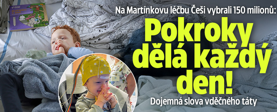 Martínek, na jehož léčbu se složili Češi: Pokroky každý den!