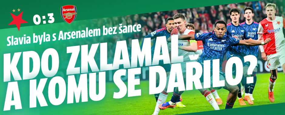 Banner ke žhavému tématu: Slavie proti Arsenalu: Kdo zklamal a ...